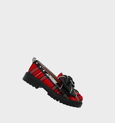 Red Betsey Johnson Vince Women's Loafers | LCNJ-72805