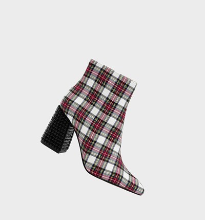 Red / White Betsey Johnson Kassie Women's Boots & Booties | NBSU-92074