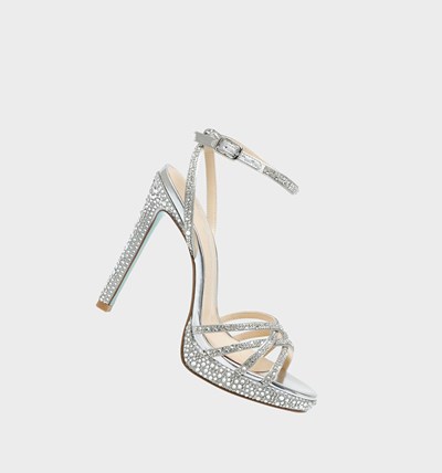 Silver Betsey Johnson Sb-adde Women's Heels | URXQ-51906