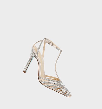 Silver Betsey Johnson Sb-ali Women's Heels | GNAP-91586