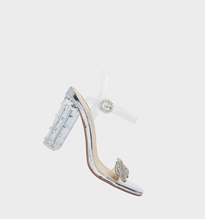 Silver Betsey Johnson Sb-barie Women's Heels | VTBS-93560