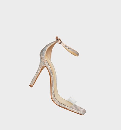 Silver Betsey Johnson Sb-cole Women's Sandals | LYET-03458