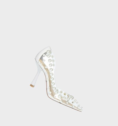 Silver Betsey Johnson Sb-halo Women's Heels | LOFC-45170
