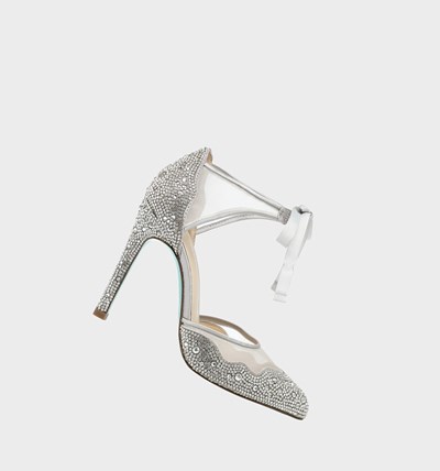 Silver Betsey Johnson Sb-iris Women's Heels | RTNV-01482