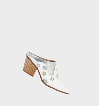 White Betsey Johnson Denniss Women's Cowboy Boots | CJHA-57680