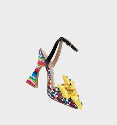 White Betsey Johnson Loise Women's Heels | IQNJ-86920