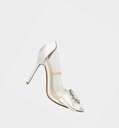 White Betsey Johnson Sb-moxie Women's Heels | OGLP-13260