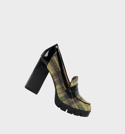 Yellow Betsey Johnson Adelyn Women's Loafers | EFQY-13450